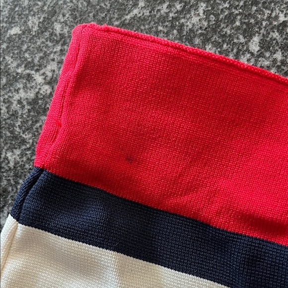 Only Navy and White Striped Pencil Skirt with Red Waistband - Picture 4 of 4